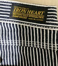 未使用　新品　タグ付き　ストライプ　紺×白　パンツ　ズボン　メンズ36サイズ　IRON HEART_画像4