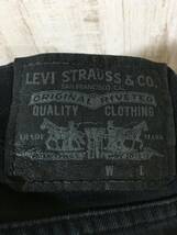 P399☆【511 スキニー ブラックデニムパンツ ジーンズ】Levi's リーバイス 黒 32/30_画像10