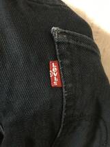 P399☆【511 スキニー ブラックデニムパンツ ジーンズ】Levi's リーバイス 黒 32/30_画像9