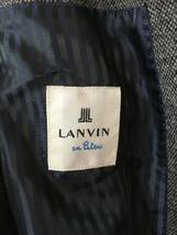 773☆【ウール シングルジャケット ブレザー】LANVIN ランバン テーラード グレー 50_画像4