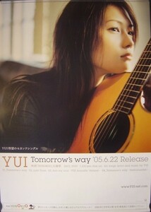 ＹＵＩ/Tomorrow's way/未使用・非売品ポスター梱包料込