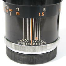 あ//A6140　 35mmフィルム　キャノンレンジファインダー用レンズ135mmF3.5 　ライカレマウント純正ケース　前後キャップ付き_画像6