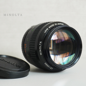 外観 美品 ミノルタ MINOLTA MC ROKKOR F 1.7 85 mm 大口径 単焦点 レンズ 一眼レフ カメラ ヴィンテージ オールド ロッコール