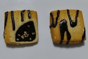 食品サンプル　チョコレートクッキー　原寸大　　見本展示品