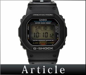 161476◆動作確認済 CASIO カシオ G-SHOCK Gショック ジーショック 腕時計 クォーツ DW-5600E デジタル 樹脂 ブラック メンズ/ D