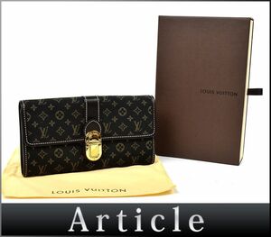 162776◇美品 LOUIS VUITTON ルイ ヴィトン ポルトフォイユサラ 二つ折り長財布 M63006 モノグラム イディール フザン レディース/ C