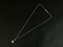 158649☆ Tiffany&co ティファニー アトラス キューブ ネックレス ペンダント アクセサリー Sv925 銀 シルバー レディース/ E_画像2