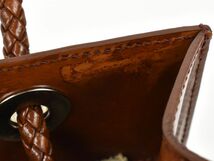 160160◇ Cartier カルティエ パンテール ハンドバッグ ミニバッグ バッグ 鞄 レザー 革 ブラウン シルバー金具 レディース/ B_画像3