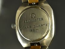 161461◇動作確認済 OMEGA オメガ シーマスター ポラリス 腕時計 クォーツ デイト SS YG グレー シルバー アナログ レディース/ D_画像9
