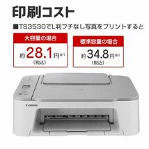 ★在庫処分★ 新品未使用 キャノン プリンター 本体 CANON TS3530 PIXUS WHITE 印刷機 コピー機 複合機 スキャナー 白_画像4