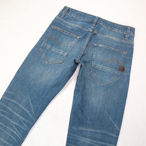 G-STAR RAW ジースターロウ D-STAQ 5-PKT SLIM ジースタック ストレッチスリムジーンズ ボタンフライストレートデニム メンズ W27 M相当