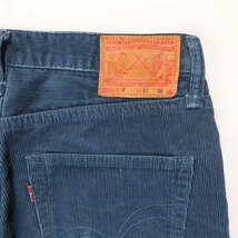 SAMRAI JEANS サムライジーンズ コーデュロイストレートパンツ ネイビー Lot9 ボタンフライ S0510-CO メンズ W31 M相当_画像8