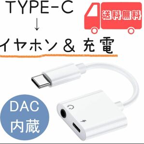 タイプC イヤホン iPhone15対応 変換ケーブル DAC内蔵 充電ケーブル 音楽再生 変換アダプタ