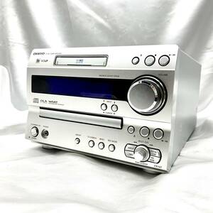 1円 美品■ ONKYO オンキョー FR-N7 CD MD TUNER AMPLIFIER デッキ CDチューナーアンプ 音響機器 コンポ システム リモコン付 1068