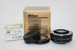 ■新品級■ニコン Nikon TC-14B 1.4x Ai-s MF テレコンバーター■元箱付き■Z2939