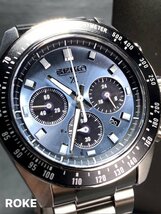 新品 国内正規品 腕時計 セイコー プロスペックス スピードタイマーSEIKO PROSPEX SPEEDTIMER ソーラー クロノグラフ アイスブルー SBDL109_画像1