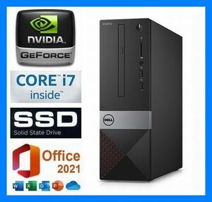 【8コア】第9世代i7-9700F(4.7G)◆グラボ GeForce◆大容量メモリ 32GB◆新品SSD 1TB(M.2)◆大容量HDD 2TB◆Wi-Fi◆Bluetooth◆Office 2021