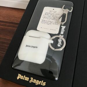 新品！Palm Angels Logo Airpods 白 パームエンジェルス 初代 エアポッズ エアポッズケース ストラップ