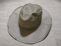 サイズ：2　頭周り約60cm　美品　日本製　nonnative(ノンネイティブ) / ストローハット/レザー/牛革　中折り　砂色_画像1