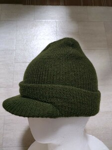 米軍実物　アメリカ製　Deadstock 2000'S US.Military Watch Cap Wool 米軍ニット・キャップ OG　ミリタリー　ウール　帽子　ニット帽