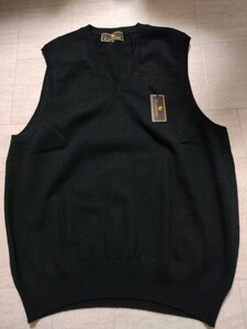 サイズ：M　タグ付き未使用品　 Cashmere Ｖネック カシミヤ100% ニット ベスト ノースリーブ 国内正規品 メンズ 紳士　黒