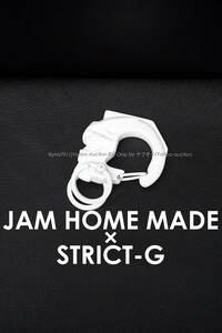 JAM HOME MADE × STRICT-G 機動戦士ガンダム カラビナ キーホルダー 白 キーリング ジャムホームメイド ストリクトG ファーストガンダム