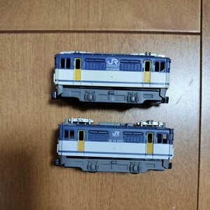 【組立済　現状渡し】⑬Bトレ　Bトレイン　EF65　電気機関車　2両セット　　　鉄道　鉄道模型　Nゲージ　JR貨物　貨物列車