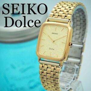 493 SEIKO Dolce セイコー時計　メンズ腕時計　ゴールド　10KT