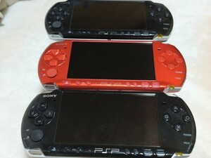 ■PSP 本体のみ PSP- 3000 SONY ソニー プレイステーションポータブル 3台セットまとめ 動作確認済 