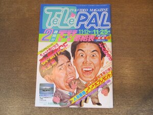 2311MK●TELEPAL テレパル 東版 151/24/1988昭和63.11.12●とんねるずインタビュー/みなさんのおかげです/ねるとん紅鯨団/野島伸司