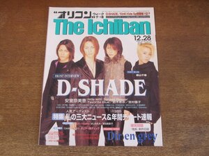 2311mn●オリコン・ウィーク・ザ・1番 1998平成10.12.28●D-SHADE/新山千春/安室奈美恵/はしのえみ/爆笑問題＆長井秀和/鈴木あみ/JILL