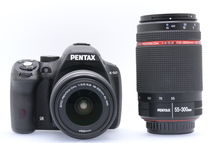 PENTAX K-50 + 18-55mmF3.5-5.6 + 55-300mmF4-5.8 ペンタックス デジタルカメラ レンズ_画像1