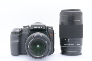 SONY α100 + 18-70mm F3.5-5.6 + 75-300mm F4.5-5.6 ソニー デジタル一眼レフ レンズ