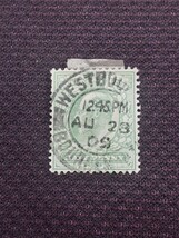 アンティーク切手 イギリス 1900年初頭 エドワード7世 ハーフペニー 使用済み 日付消印有り GBE71109_画像2