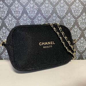 CHANEL　今だけ値下　シャネル ショルダーバッグ　ポーチ　バッグ 新品 未使用　黒 ノベルティ　限定品 入手困難　レア　希少