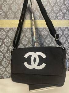 CHANEL シャネル　新品　未使用　パイル　ショルダー　バッグ　ノベルティ 　ブラック