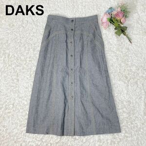 DAKS ダックス デニムスカート チェック レディース 67-93 B102331-144