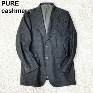 ピュアカシミヤ100% PURE cashmere テーラードジャケット ブレザー 175 メンズ B102331-118