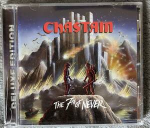 THE 7TH OF NEVER CHASTAIN チャステイン　輸入盤　★ケース左下にひび割れあり（写真参照）　★貴重盤