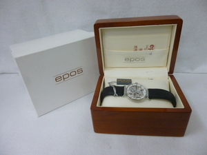 【M37503】EPOS エポス手巻き 腕時計 3347 スケルトン ヴィンテージムーブメント 未使用保管品 箱入