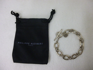 【M38981】フィリップオーディベール PHILIPPE AUDIBERT チェーンブレスレット シルバー アクセサリー