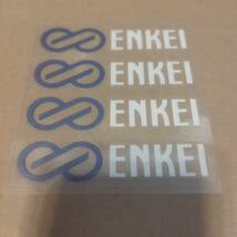 【送料無料】ENKEI(エンケイ)　ステッカー　ホワイト　②_画像1