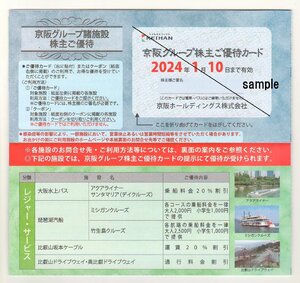 京阪HD　京阪グループ諸施設　株主ご優待券　ひらかたパークほか　有効期限2024年1月10日　1～2冊