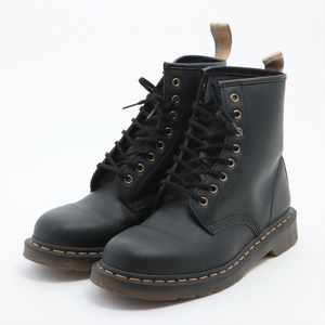 美品 Dr.Martens ドクターマーチン VEGAN 1460 8ホール ブーツ レザーシューズ UK9 28cm相当 ブラック 黒 箱 シューズボックス