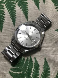 美品 OMEGA オメガ シーマスター アクアテラ 2517.30 シルバー　ラージ