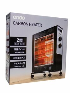 限定1点/新品　カーボンヒーター ON-10 （600w 1200w） 軽量 キャスター付 ダイヤル式 強弱切り替え（管理番号No-K)