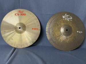 M8225【シンバル】Pearl パール CX-300 HI-HA/B WILD 500 14インチ 2点セット 打楽器 楽器 器材 ドラム