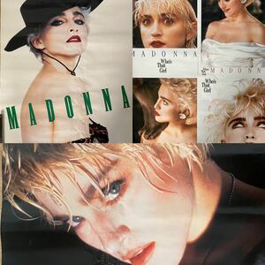 M8155【MADONNA】マドンナ ポスター 3枚まとめて 51cm×73cm 当時物