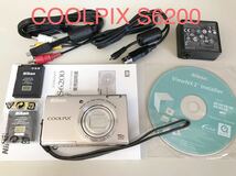 美品 Nikon COOLPIX S6200 シルバー ニコン デジカメ デジタルカメラ_画像1