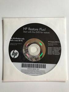 HP Restore Plus Начните с этого DVD для восстановления